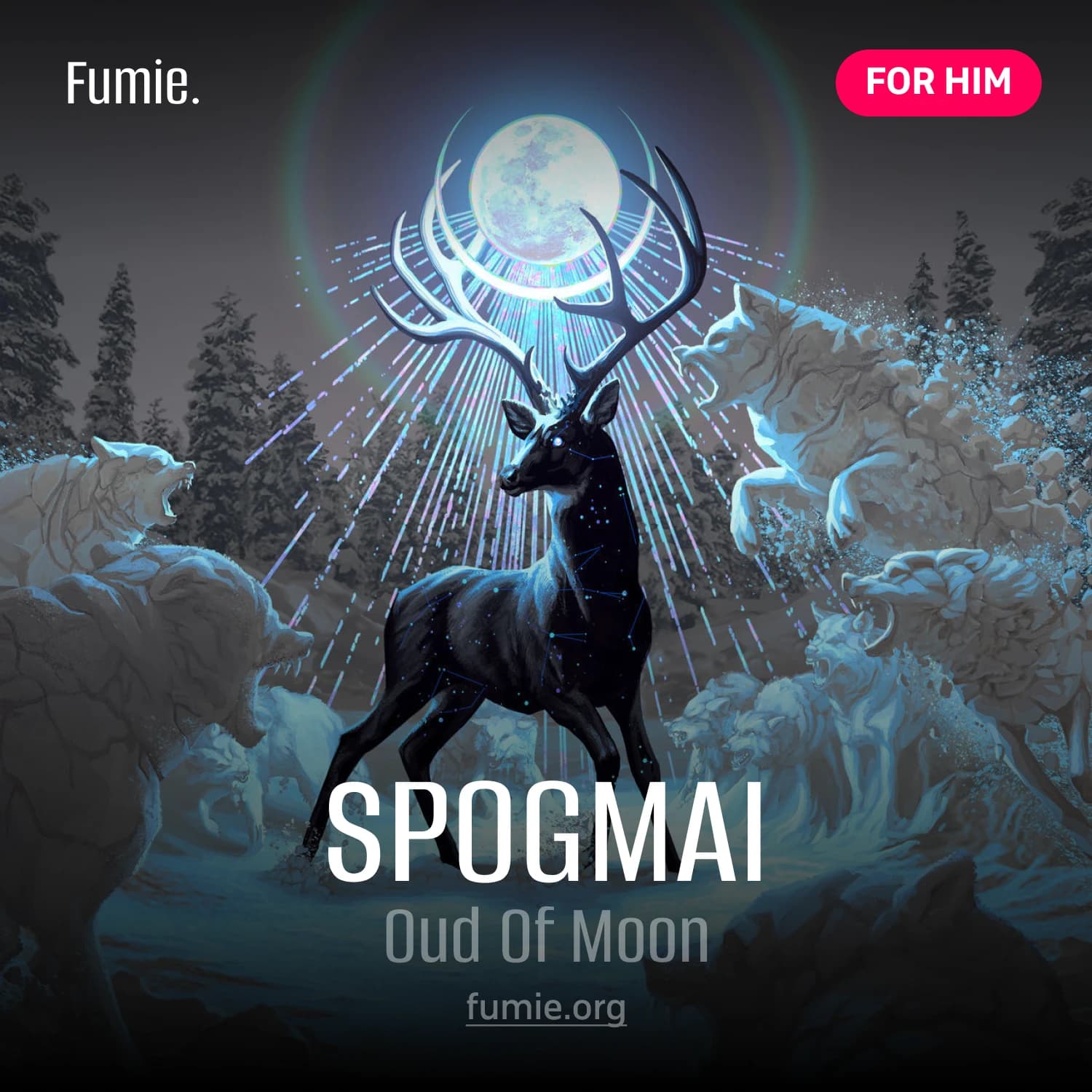 Spogmai Oud of the Moon pure oud perfume for men by Fumie